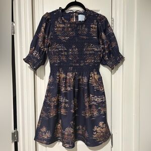 Hill House Vivi Dress Equestrian Toile